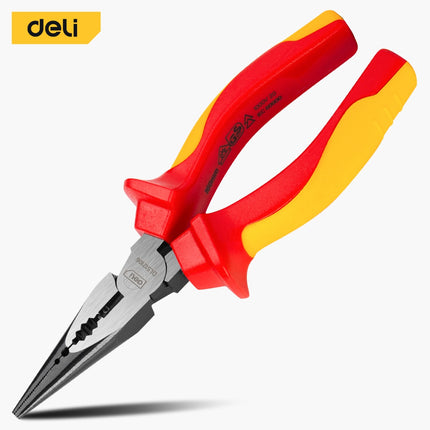 Deli Insulated Labor-saving Long Nose Pliers 6" , EDL512106