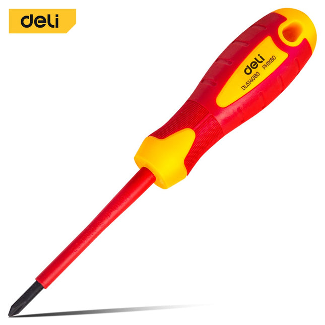 Deli Insulated Phillips Screwdriver PH1 80mm , EDL514080