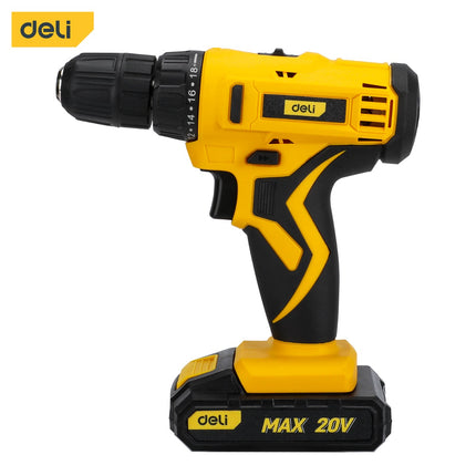 Deli 20V Lithium-Ion Cordless Drill , EDL-DZ20-E1D1