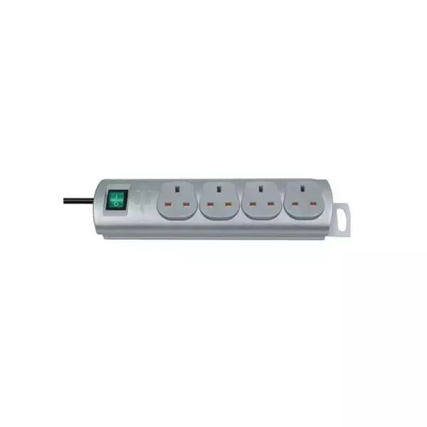 Brennenstuhl ext skt premium line gray | Switches & Sockets | Toolmart