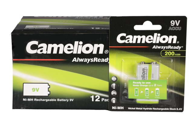 Camelion Rechargeable Battery - 9V| NH-9V200ARBP1