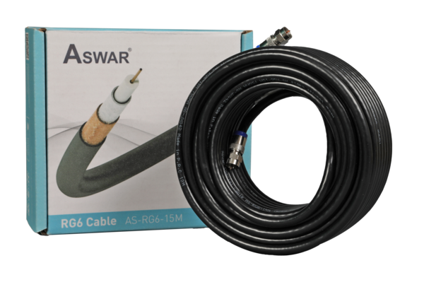 Aswar Coxell Cable Bracelets For Satellite - 15M | AS-RG6-15M