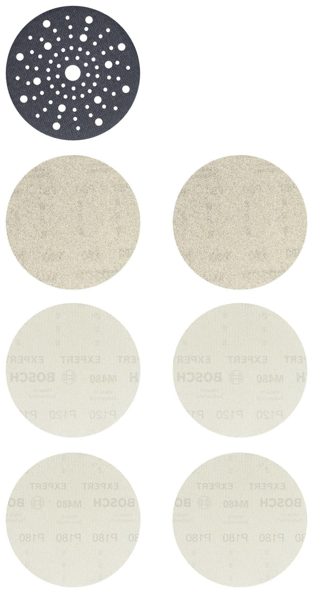 Bosch Tools,2608901203,Mesh sanding disc set Punched Grit size 80-180 (Ø) 150 mm