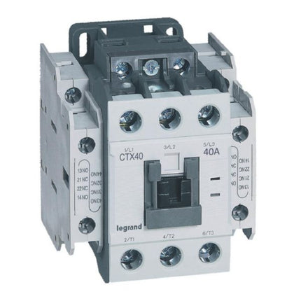 416130Legrandمقبس التلامس ثلاثي الأقطاب Legrand CTX³ 40A AC-3 بمحطات برغي