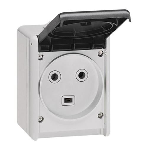 055872Legrandمأخذ كهربائي Plexo من ليجراند IP44 32A 2P+E رمادي