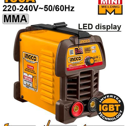 ING-MMA13049INGCOماكينة لحام MMA معكوسة INGCO ING-MMA13049 بقوة 130 أمبير