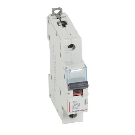 407977Legrandقاطع الدارة الحراري المغناطيسي ليجراند DX3 6000A أحادي القطب 63A منحنى D