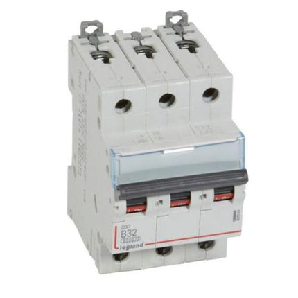 407564Legrandقاطع دارة Legrand DX3 ثلاثي الأقطاب 32A منحنى B بقدرة 6kA