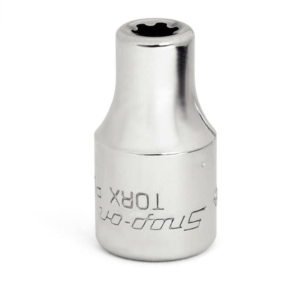 TLE50ASnap-Onمقبس TORX® E5 بقياس 1/4" بتصميم ضحل مطلي بالكروم TLE50A