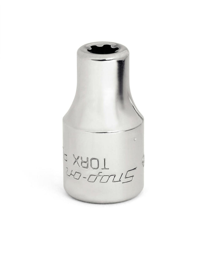 TLE50ASnap-Onمقبس TORX® E5 بقياس 1/4" بتصميم ضحل مطلي بالكروم TLE50A