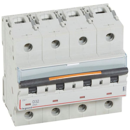 409849Legrandقاطع دائرة ليجراند DX3 رباعي الأقطاب 32A منحنى D