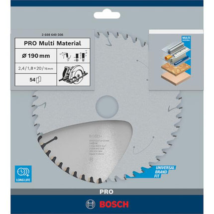 2608640508Bosch Toolsشفرة منشار دائري بوش متعددة المواد