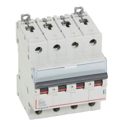 409069Legrandقاطع دوائر Legrand DX3 رباعي الأقطاب 40A منحنى B
