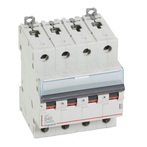 409069Legrandقاطع دوائر Legrand DX3 رباعي الأقطاب 40A منحنى B