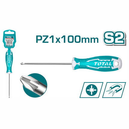 THT26PZ1100Total Toolsمفك براغي توتال بوزيدريف PZ1X100mm (THT26PZ1100)