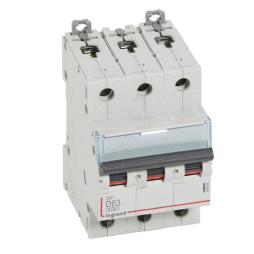 408095Legrandقاطع دارة Legrand DX3 ثلاثي الأقطاب 63A منحنى D