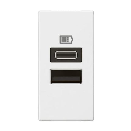 571688Legrandأرتيور وحدة USB منفذين A+C 3A 15W أبيض