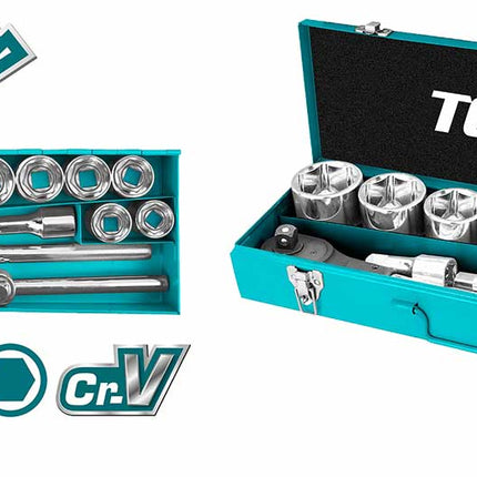 THT341151Total Toolsمجموعة مقابس 15 قطعة 3/4 بوصة THT341151