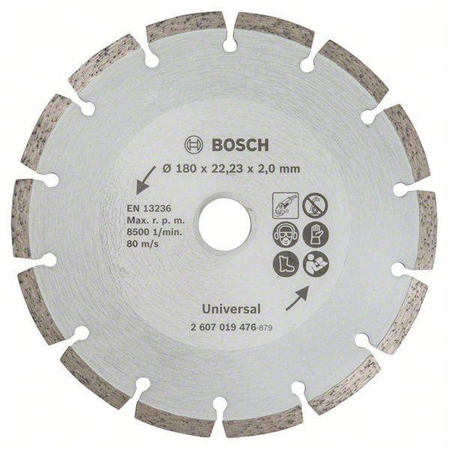 Bosch Tools,2607019476,Diamond Cutting Disc -Standard for Construction Universal | 180x22.23x2mm