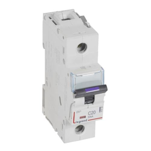 410136Legrandقاطع دارة Legrand DX3 أحادي القطب 20A منحنى C