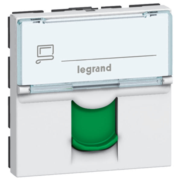 076524Legrandموصل Legrand Mosaic RJ45 فئة 6A STP وحدتان أبيض