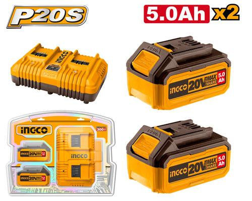 FBCPK2425INGCOمجموعة بطارية وشاحن P20S أيون الليثيوم FBCPK2425