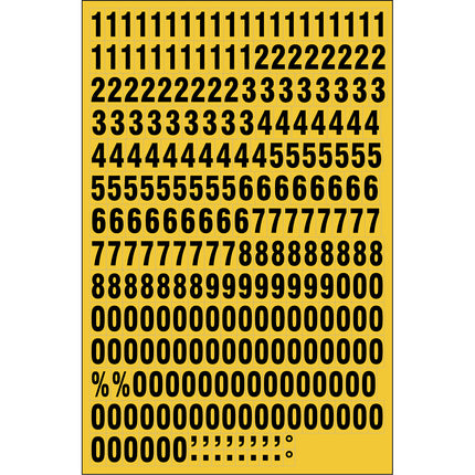 Magnetic Numbers and Letters on a sheet