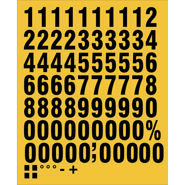 Magnetic Numbers and Letters on a sheet