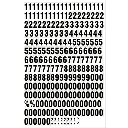 Magnetic Numbers and Letters on a sheet