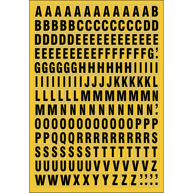 Magnetic Numbers and Letters on a sheet