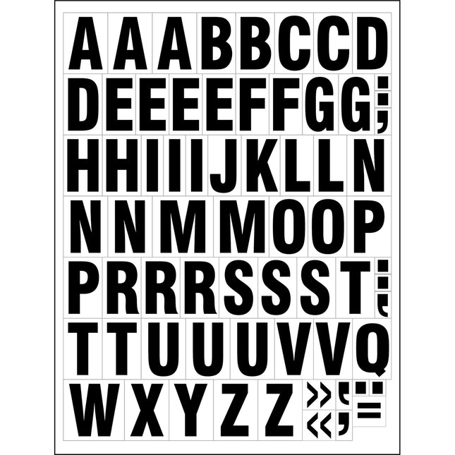 Magnetic Numbers and Letters on a sheet