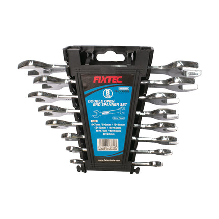FHDO0008Fixtecمجموعة مفاتيح ذات طرف مفتوح مزدوج من فيكستك 8 قطع فولاذ CRV