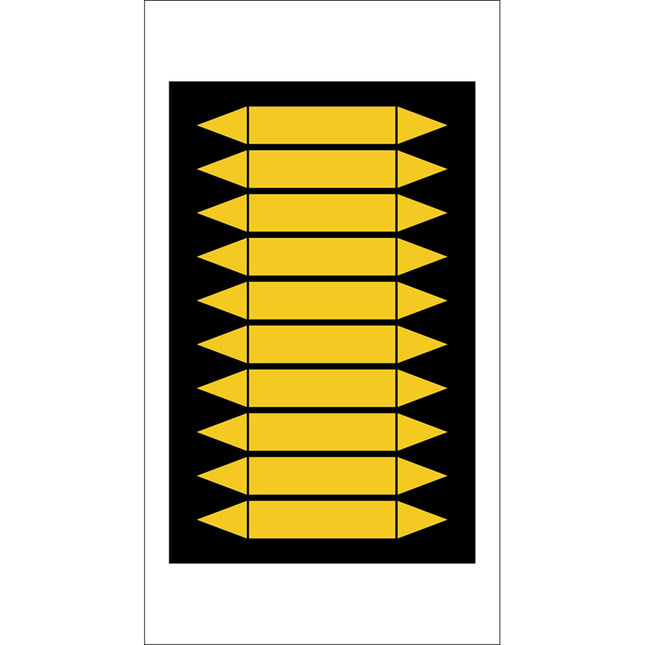 Writeon pipe markers on card