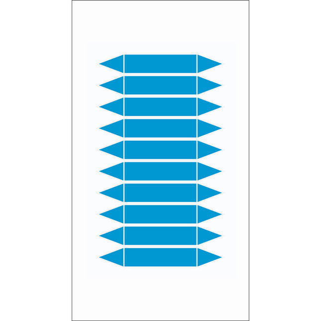 Writeon pipe markers on card