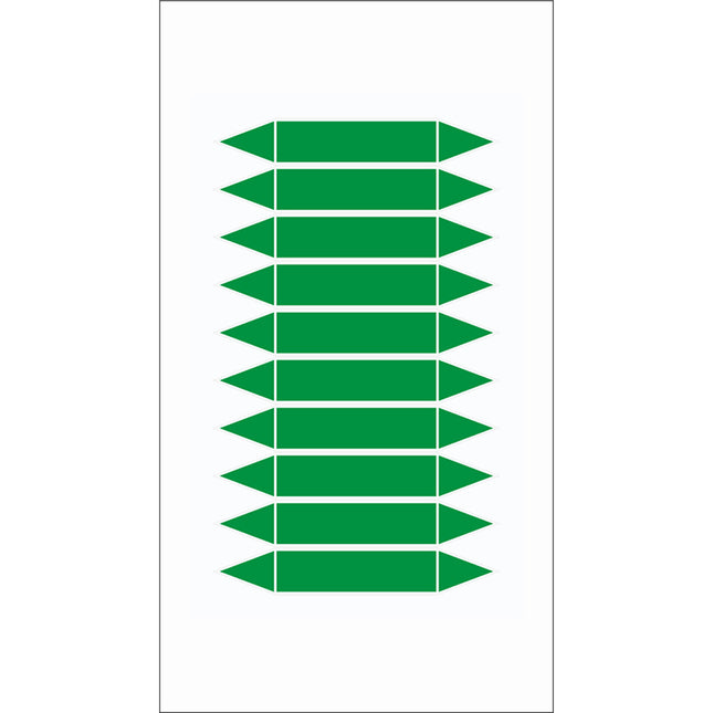 Writeon pipe markers on card