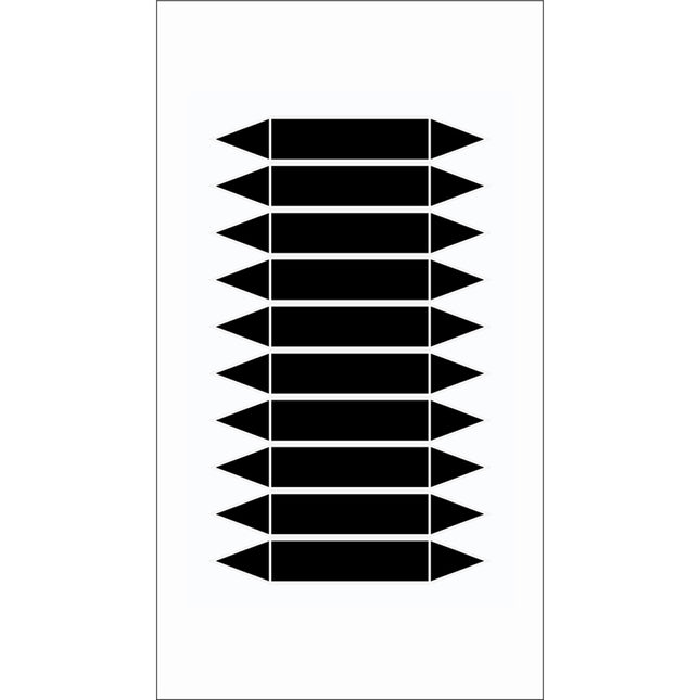 Writeon pipe markers on card