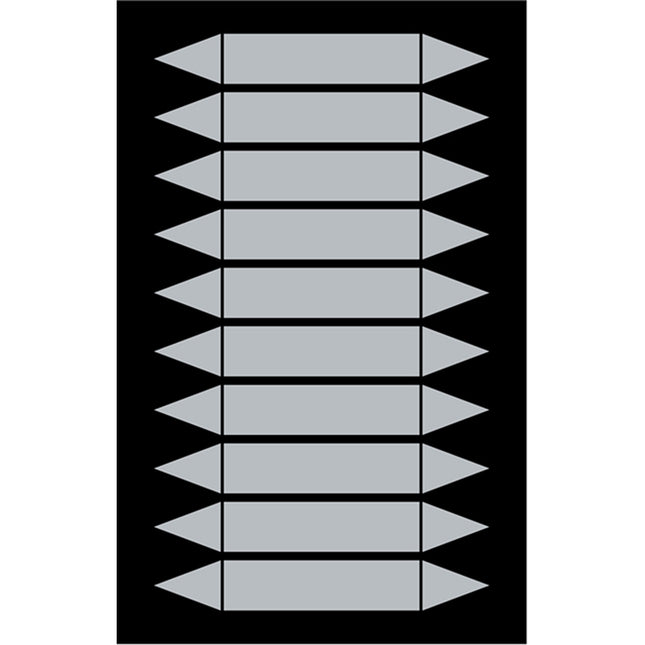 Writeon pipe markers on card