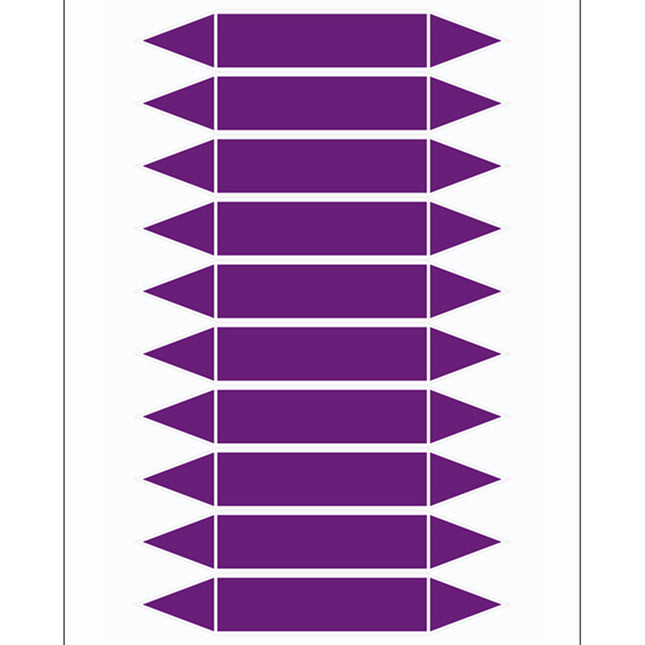 Writeon pipe markers on card