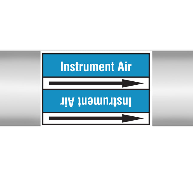 Roll form Pipe Markers with liner without pictograms  Air
