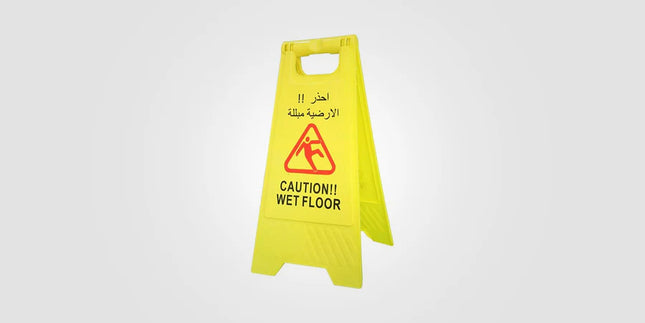 Yellow Wet Floor Warning Sign Safety Caution Marker