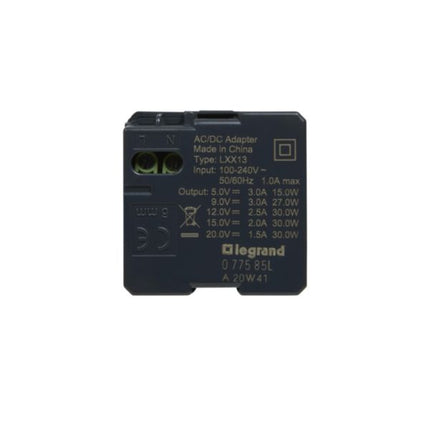 077585LLegrandموزاييك شاحن USB Type-C بقوة 30 واط أبيض