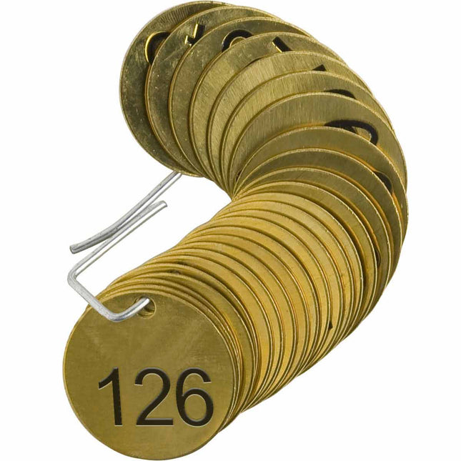 Stamped Brass Valve Tags No Text