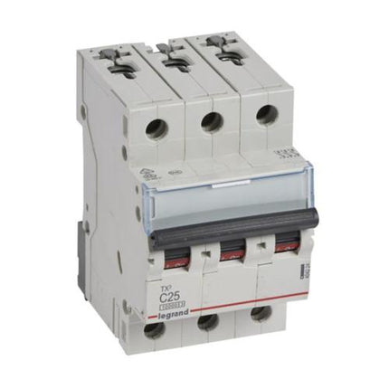 404224Legrandقاطع دارة Legrand MCB TX3 10000A ثلاثي الأقطاب 25A منحنى C
