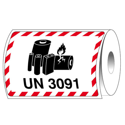 Packaging Labels  Lithiummetal  UN 3091