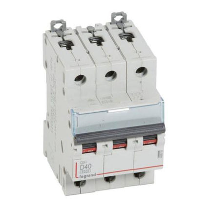 408093Legrandقاطع دائرة Legrand MCB DX3 6000A ثلاثي الأقطاب 40A منحنى D