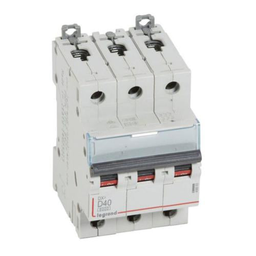 408093Legrandقاطع دائرة Legrand MCB DX3 6000A ثلاثي الأقطاب 40A منحنى D