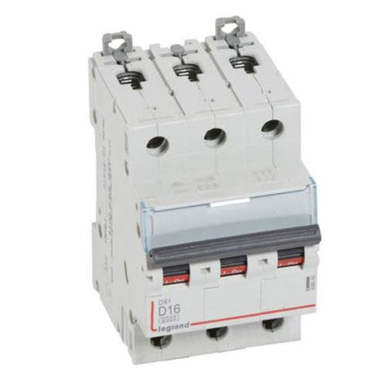408089Legrandقاطع دائرة Legrand DX3 ثلاثي الأقطاب 16A منحنى D