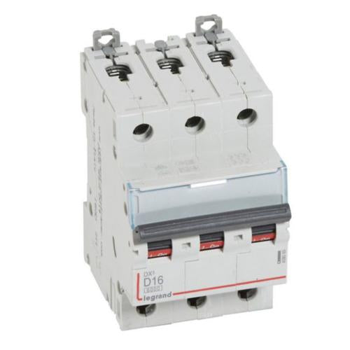 408089Legrandقاطع دائرة Legrand DX3 ثلاثي الأقطاب 16A منحنى D