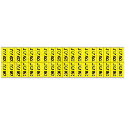 Conduit  Voltage Markers  220 VOLT