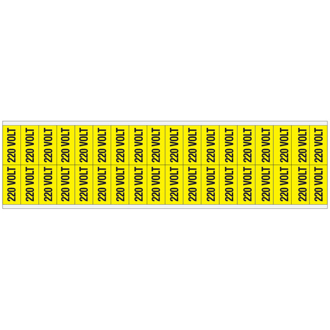 Conduit  Voltage Markers  220 VOLT